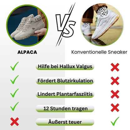 Alpaca - ergonomischer, wasserdichter &amp; schmerzlindernder Leder-Barfußschuh