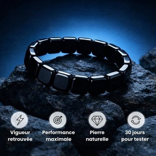 Bracelet Hématite — Calme & Maîtrise
